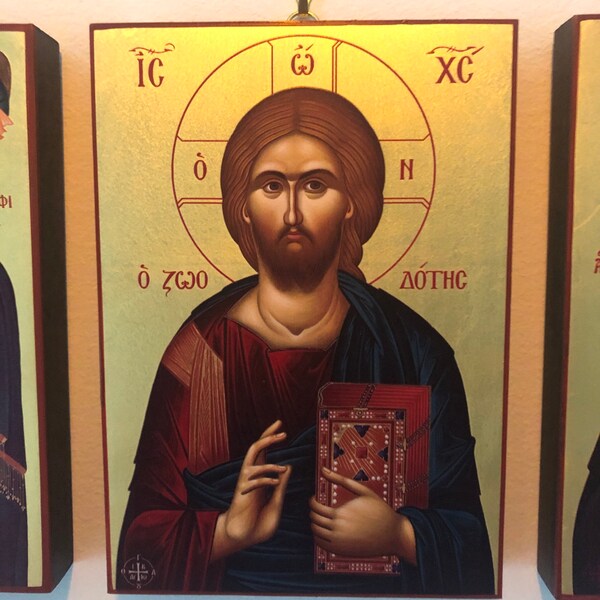 Christ the Lifegiver - Icon on Solid Wood With 22 Karat Gold Leaf ...