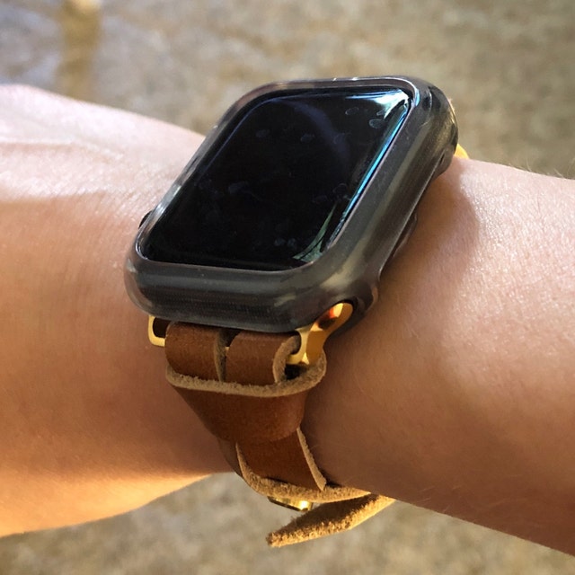 Apple Watch Band Repurposed Damier LV Monogram Brown, Series 7-9 45mm (also Fits 49mm Watch) / Rose Gold