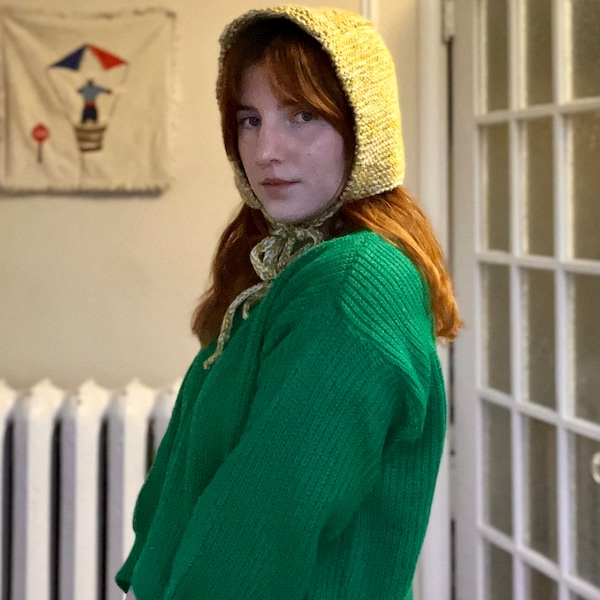 Basic Bonnet Knitting Pattern - Etsy