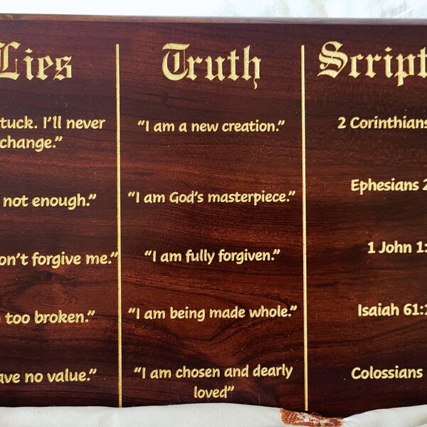 Marble Scripture Sign, Custom Scripture Verse Plaque, Wooden Bible ...