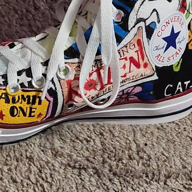 Custom Broadway Show Converse Etsy