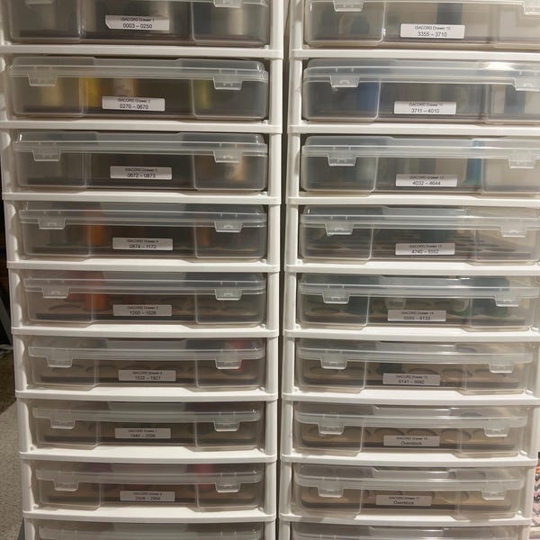 Isacord Spool Stickers | Embroidery Thread | Spool Sticker | Easy-to ...