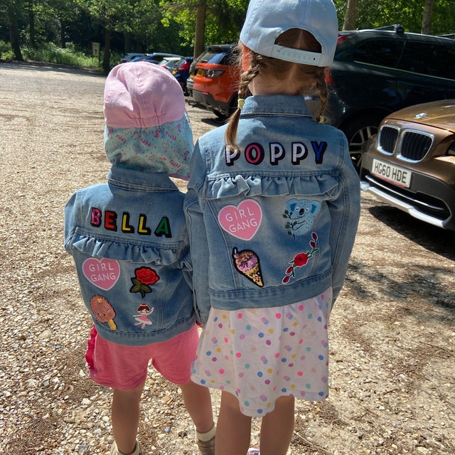 Personalized Kids Denim Jackets With Names -Toddler Girls