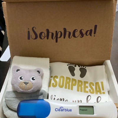 Spanish Pregnancy Announcement Bodysuit - 'Sorpresa Viene Un Bebe' Baby Reveal Outfit