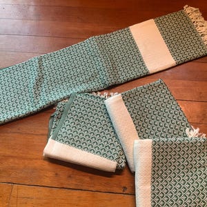 Turkish Towel Set Of 4 - 100% Cotton Peshtemal, Beach & Bath Towels, Quick Dry, 39x70 Inches Each