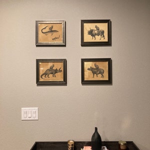 Cat Riding Moose Abyssinian Cat Riding Moose Vintage Collage | Etsy