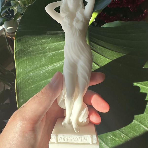 Aphrodite Statue Greek Goddess Made of Alabaster White 16cm-18cm - Etsy