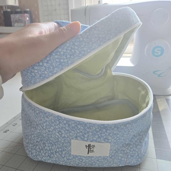 Quilted Vanity Bag Sewing Pattern PDF With Video Tutorial – 3 Size ...