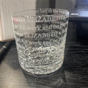 All Work and No Play Personalized Whiskey Glass the Shining - Etsy