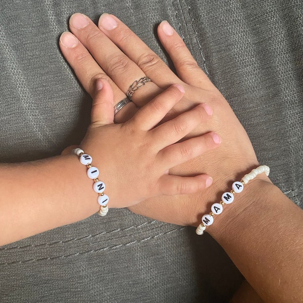 Mama + Mini Set- Mommy and Me- Matching- Baby Bracelet- Valentine’s ...