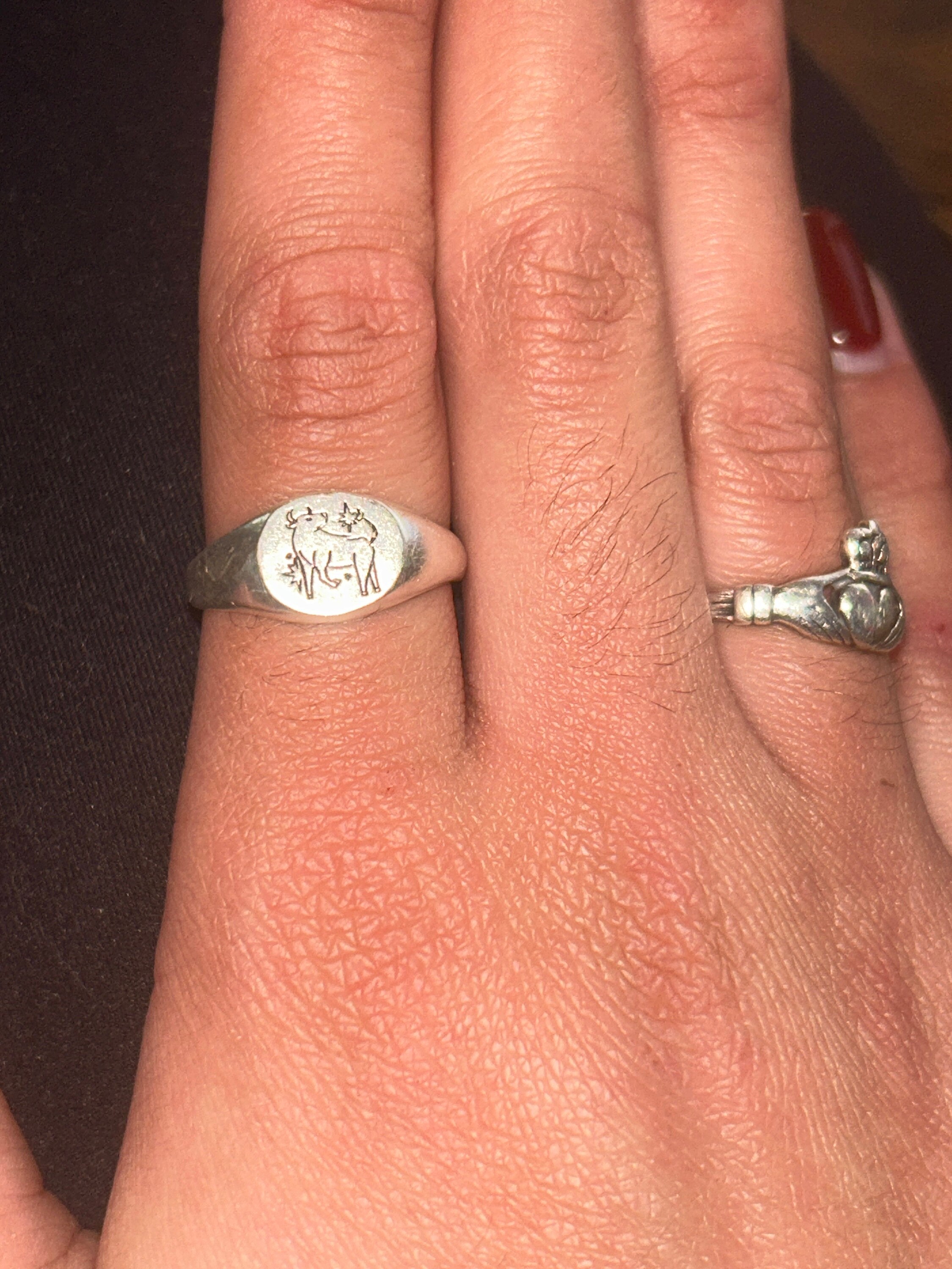 Custom Zodiac Signet Ring by Caitlyn Minimalist • Personalized Chunky Statement Ring • Celestial Jewelry • Best Friend Gift • RM77