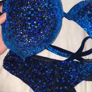 競技用ビキニセット - ラインストーンフィットネス - NPC - IFBB