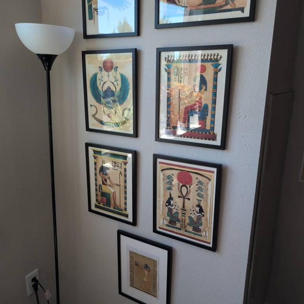 Egyptian Art Ancient Goddess Sekhmet Print Wall Decor - Etsy