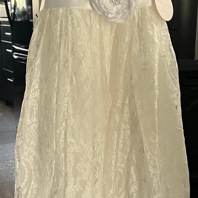 Bohemian White Flower Girl Dress Rustic Tulle Wedding Dress - Etsy