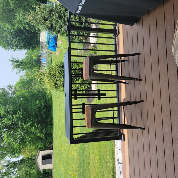Bar Table/deck Railing/patio Bar/outdoor Dining - Etsy