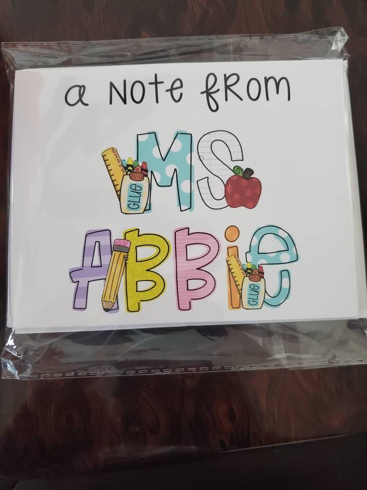 Teacher Card, Stationary Set, End of Year Teacher Gift, Best Friend Gift,