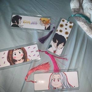 shoto todoroki bookmark my hero academia etsy
