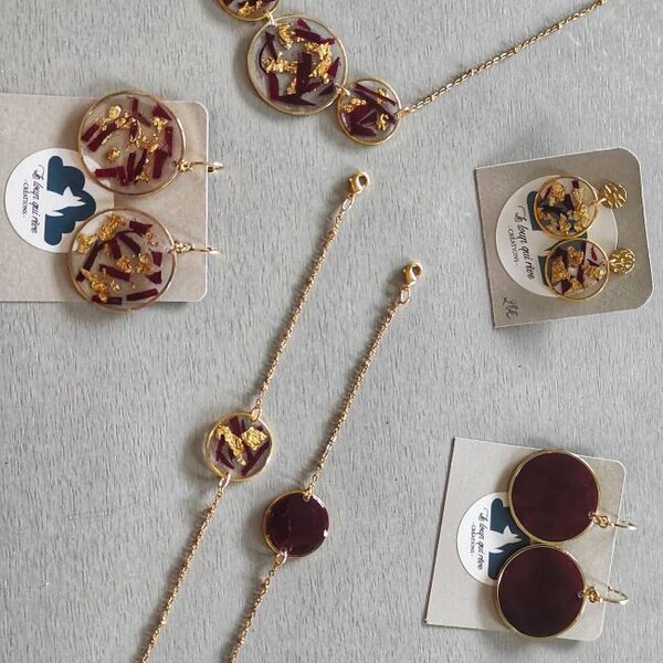 Boucles D'oreilles Clips Dorées Fin 18k Floral Marque Il était Une Fois - Très Bon état