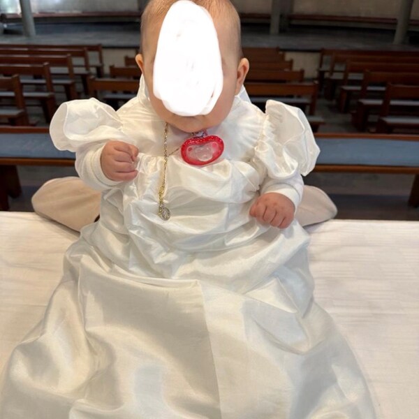 Baptism dress for baby girl, Lace baptism dress, Christening dress for