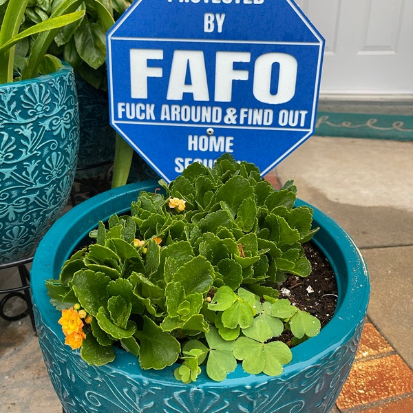 FAFO Home Security Sign - Etsy