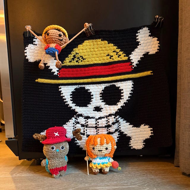 Buy Straw Hat Jolly Roger Tapestry Crochet Pattern Online in India