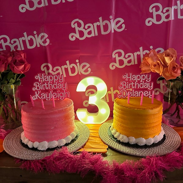 Cake Topper 3D Fashion Doll Style Party Birthday Cake - Etsy