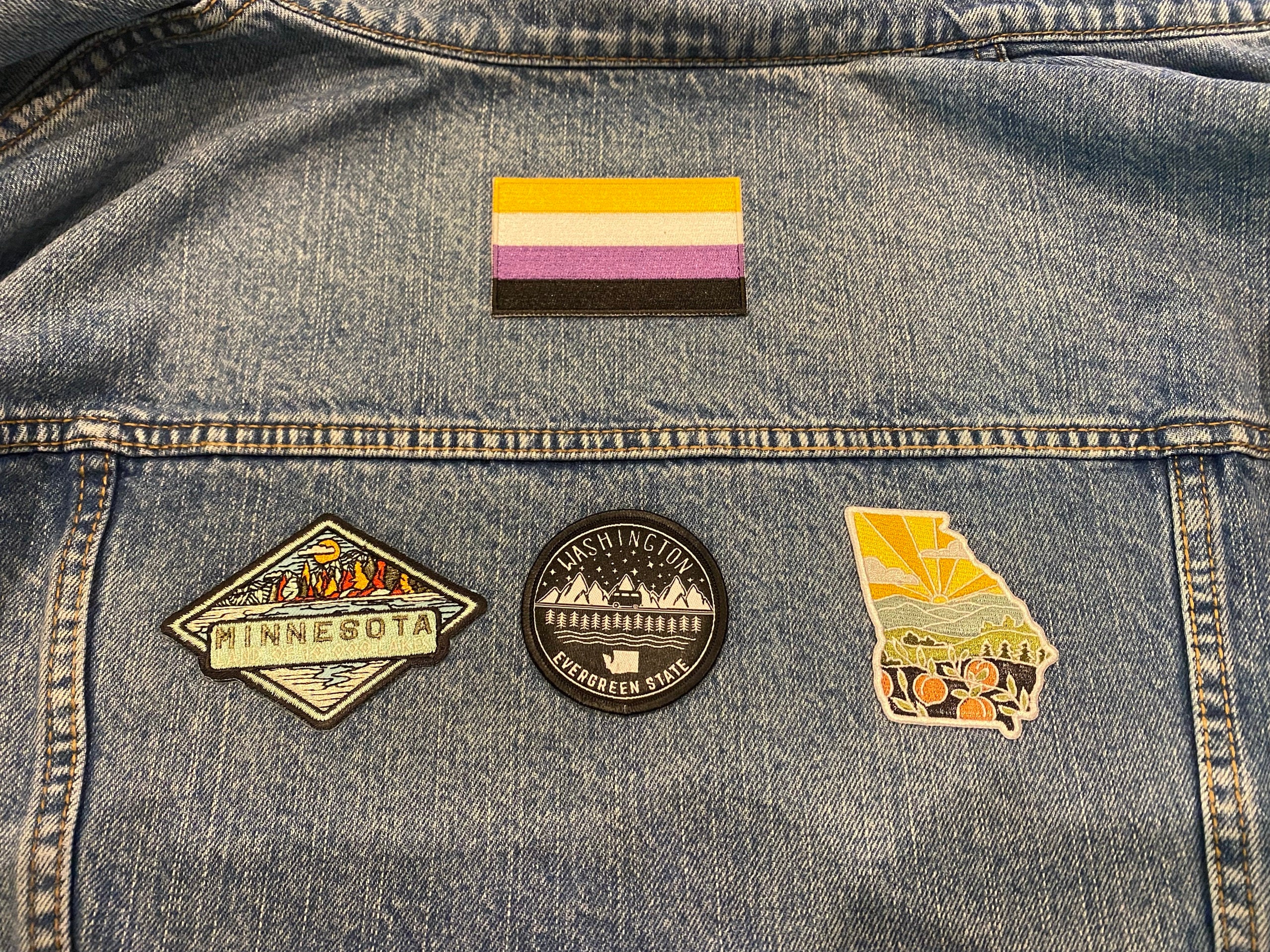 Georgia Iron-On Patch | 2.5&quot; Patch | Embroidered Sew-on or Iron-on Applique