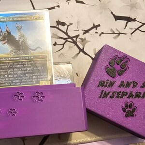 Customizable 3D Printed Dino-themed Toploader MTG Commander Deck Box - Etsy