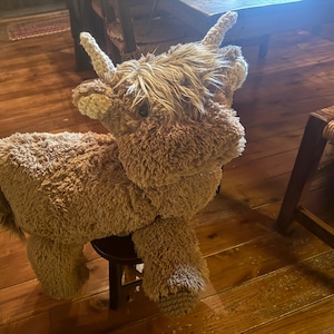 Peluche De Vaca De Las Tierras Altas – 25 Cm, Suave Y Esponjoso, Regalo Ideal Para Niños Y Niñas En Cumpleaños, Decoración De Hogar (Color Marrón)