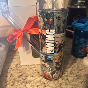 Kalo 40oz Tumbler with Black Handles - Watercolor Blue