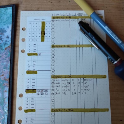 Printable Trees Hobonichi Weeks Coloring Pages, Hobo Weeks Stickers - Etsy
