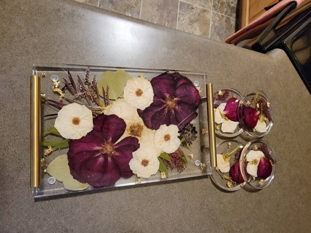 Preserved flowers from Makenzie's etsy review