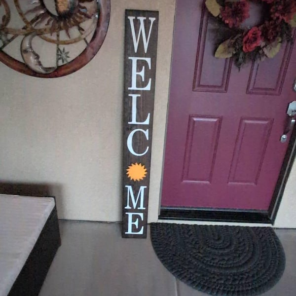 WELCOME Sign With Interchangeable Designs / Personalized WELCOME Sign ...