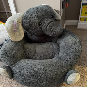 Embroidered Name Plush Elephant Kids Chair Gifts for Kids Kids Bedroom Gifts for Kids Kids Gift Birthday Gift Etsy UK