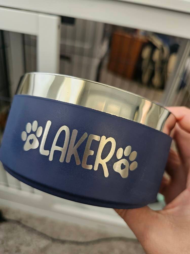 Custom Dog Bowl, Personalized Dog Food Bowl with Name, Dog Food/Water Bowls, Small-Large Bowls for Pet, Stainless Steel Cat Feeder Bowl Pet Gift