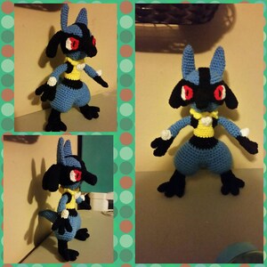 Lucario Pokemon Crochet Pattern 