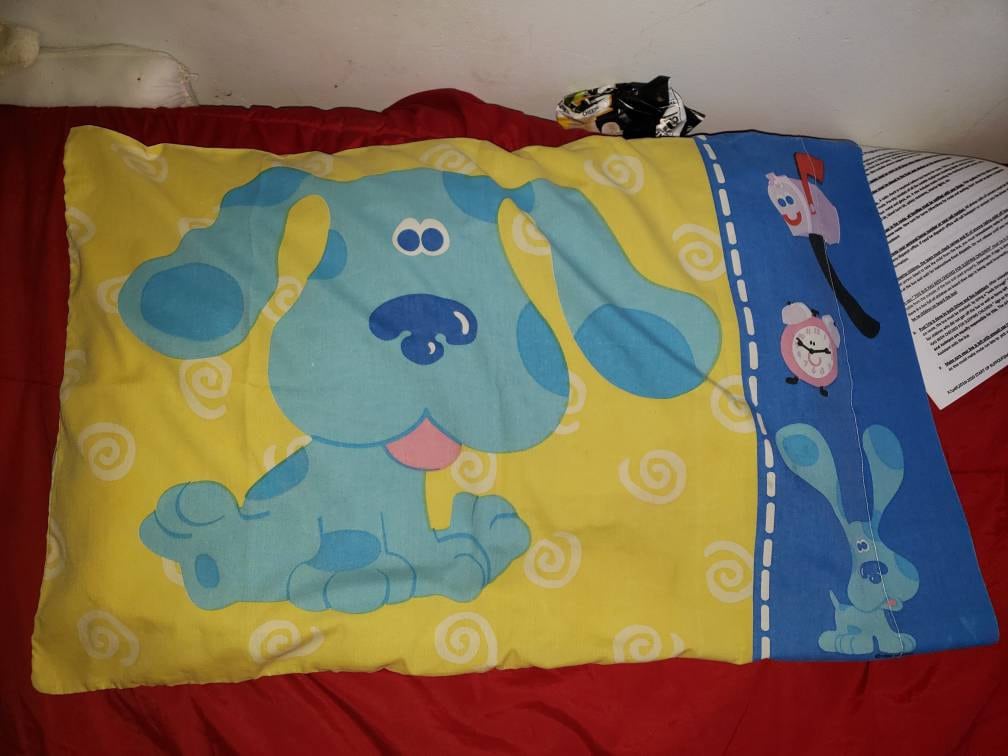 Vintage Blue S Clues Standard Pillowcase