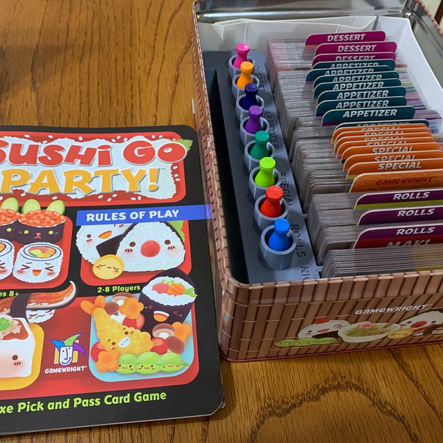 Sushi Go Party Game Organizer Insert ALL Versions, Sleeved or Unsleeved  Cards Fits All Promo Cards 