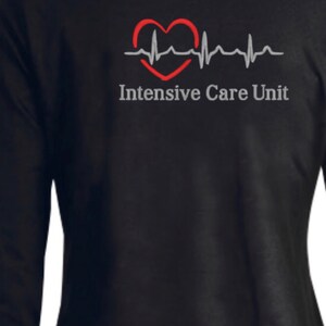 ICU Intensive Care Unit Jacket ICU Nurse Jacket Embroidered - Etsy