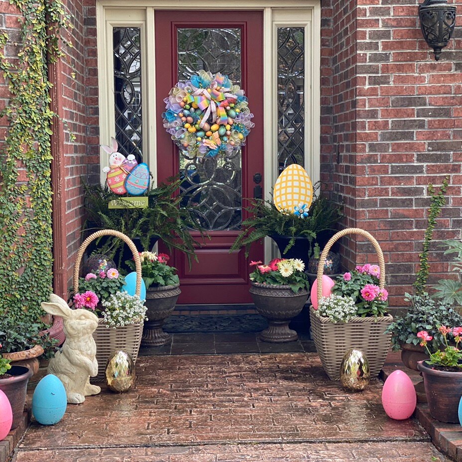 Spring Wreath, Easter Wreath, Easter Front Door, Spring Front Door