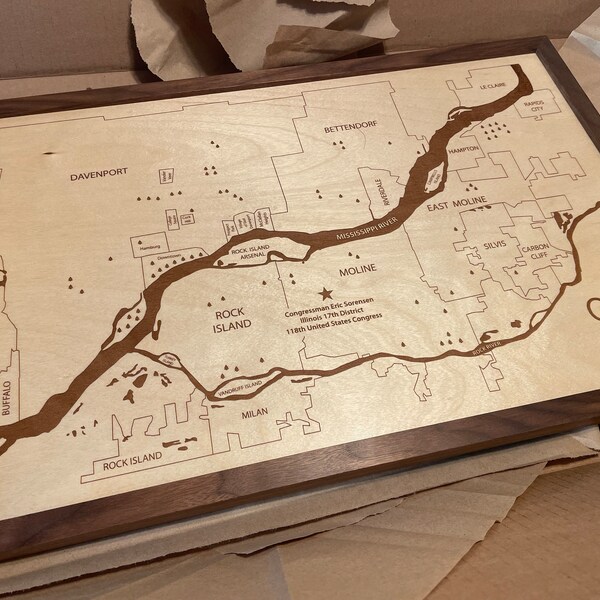 Philadelphia Main Line Map, Customizable Engraved Wood Art, New Home ...