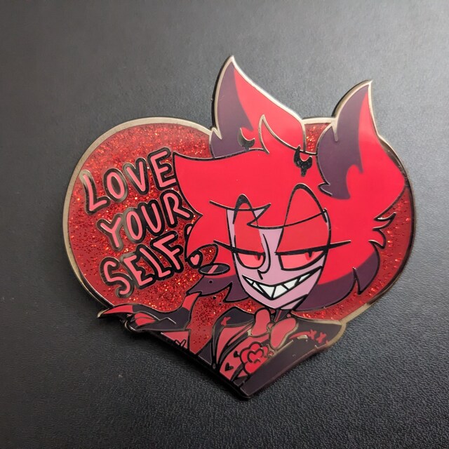 Hazbin Hotel Alastor Valentines Pin ( INSTOCK ) - Etsy