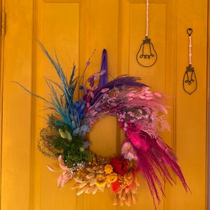 Handmade black pictured wire bathroom toilet wall/door | Etsy