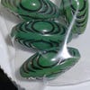 Buy Vintage Acrylic Silver Blue Carved Saucer Spacer Beads 10mm (20) Online in India