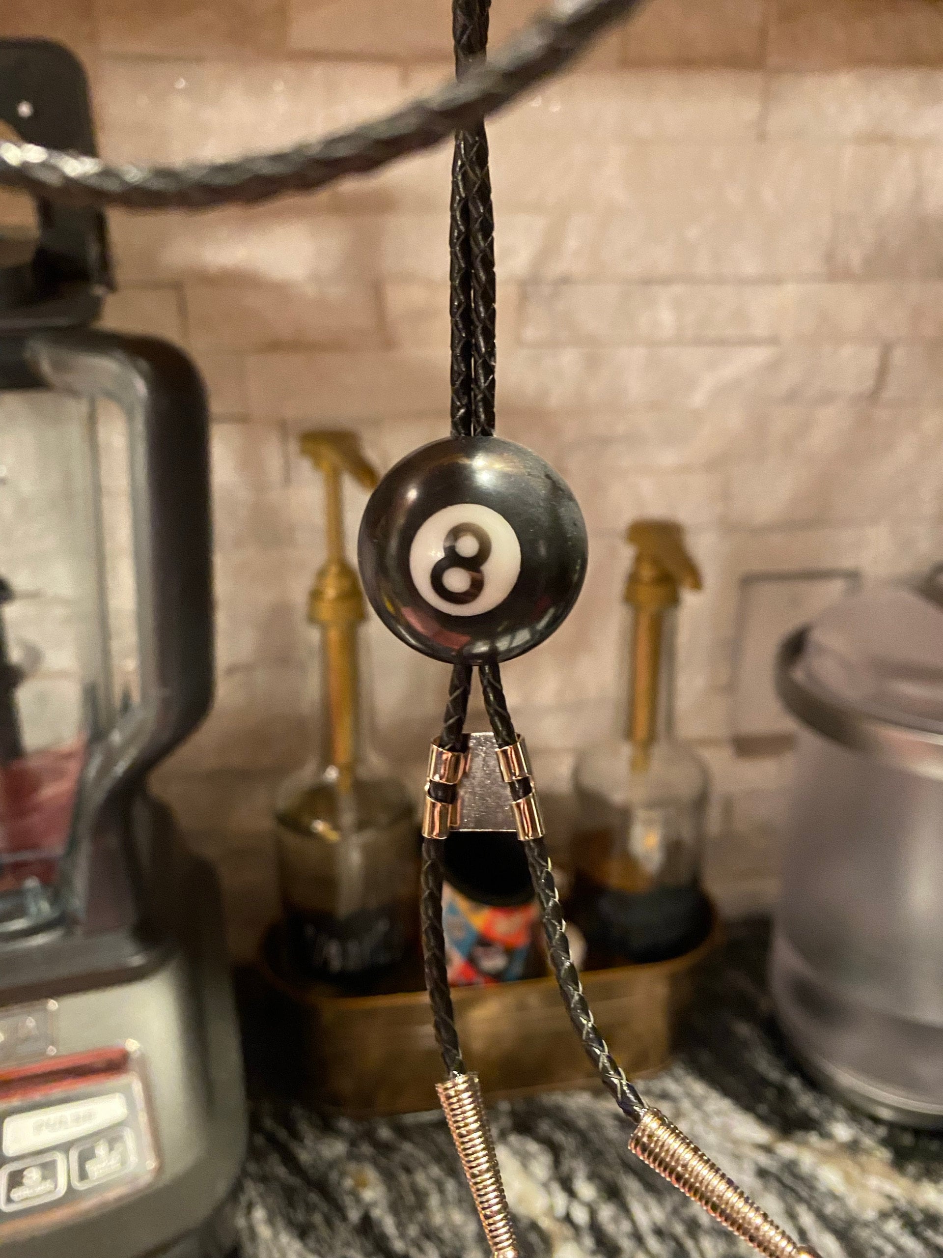 Personalized Number Name Billiards, Mini Billiard Ball Tie, Ball Decoration, Gift for Billiard Lovers