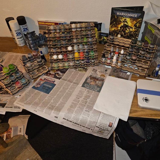 Citadel Paint Station Holds 98 Paint Pots Warhammer Dnd Tabletop, paint  station 
