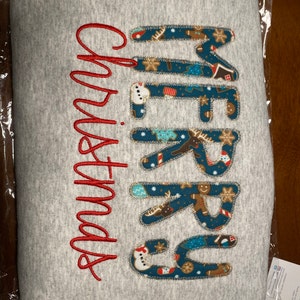 Merry Christmas Stamps Sweatshirt