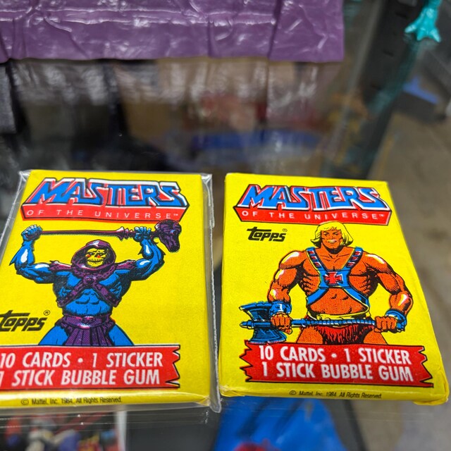 Vintage He-man Masters of the Universe Trading Cards Topps Wax