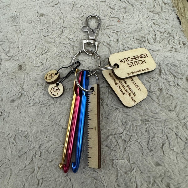 Temperature Blanket Color Chart, Reusable Wood Card, Crochet Blanket