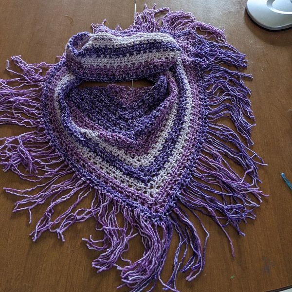 Boho Infinity Scarf / Crochet Scarf Pattern / Scarf Pattern / Infinity ...
